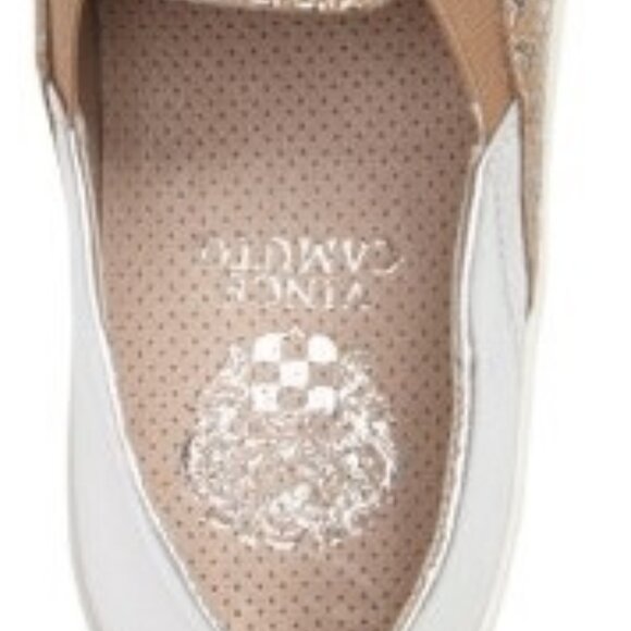Vince Camuto Gold and Silver Slip-On Sneakers - Picture 2 of 14